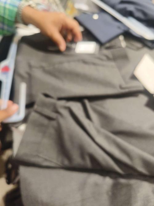 dark grey poly viscose formal trousers - 21687509 -  Standard Image - 0
