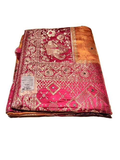 assorted satin saree - 21687515 -  Standard Image - 0