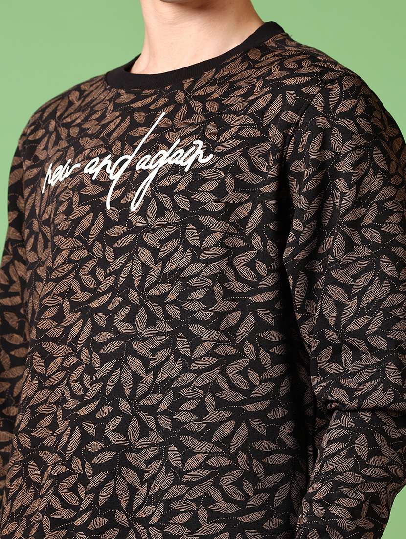 men long sleeves printed sweatshirt - 21687519 -  Standard Image - 3