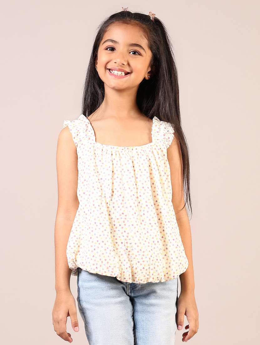 off white printed cotton top - 21687539 -  Zoom Image - 0