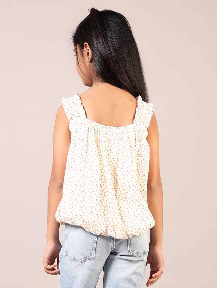 off white printed cotton top - 21687539 - Standard Image - 3