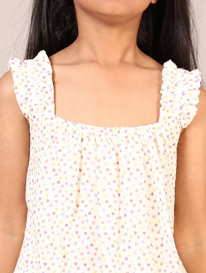 off white printed cotton top - 21687539 - Standard Image - 5