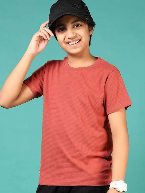 boys coral solid short sleeve t-shirt - 21687559 -  Standard Image - 0