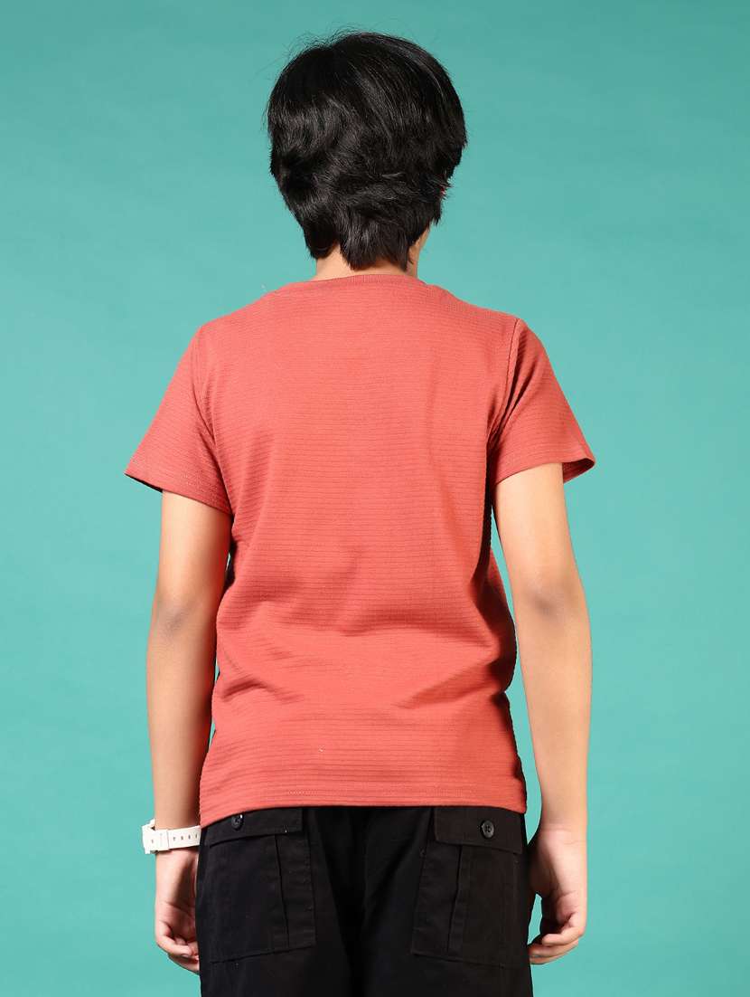 boys coral solid short sleeve t-shirt - 21687559 - Standard Image - 3