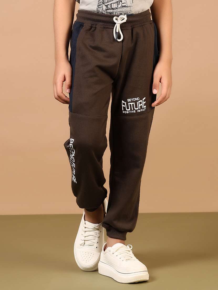 boys color block mid rise jogger