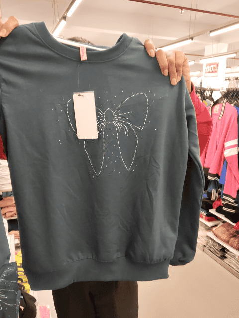 dark green spun fleece sweatshirt - 21687637 -  Standard Image - 0