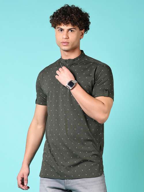 men printed short sleeves slim fit t-shirt - 21687650 - Standard Image - 0