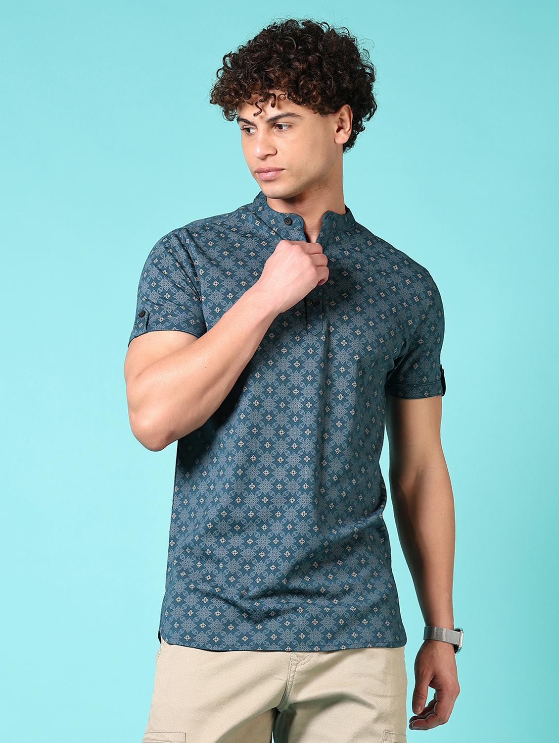 men solid short sleeves slim fit t-shirt