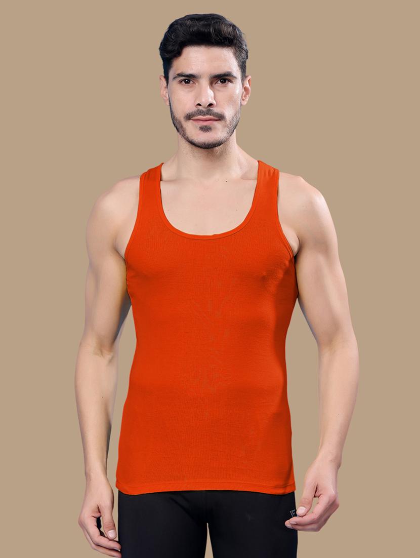 men scoop neck solid vest - 21687997 -  Zoom Image - 0