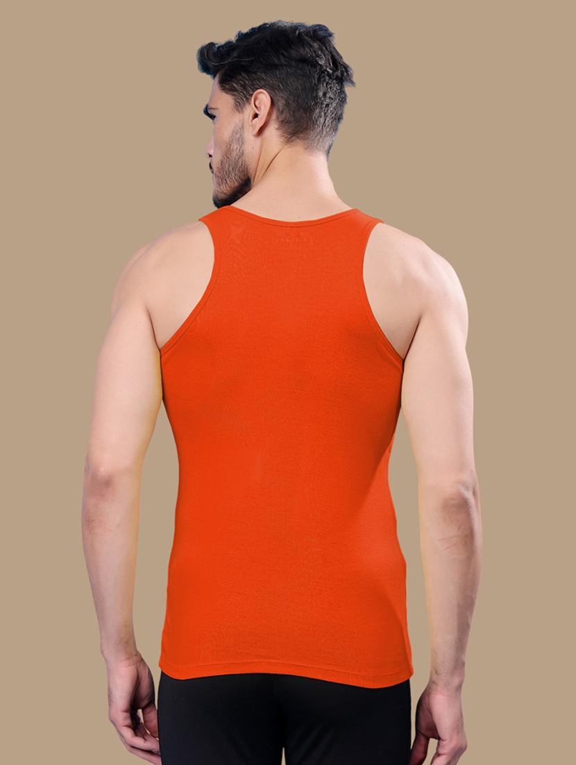 men scoop neck solid vest - 21687997 - Standard Image - 3