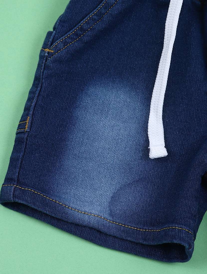 kids solid mid rise shorts - 21688088 - Standard Image - 3