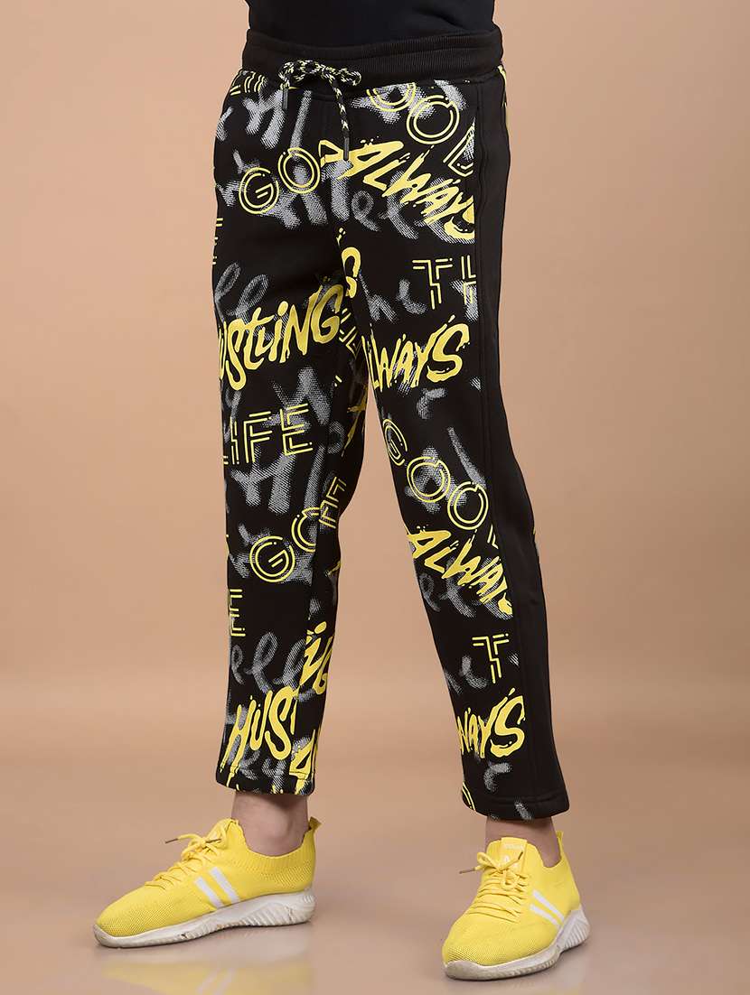 boys black typography print track wear set - 21688312 -  Standard Image - 5