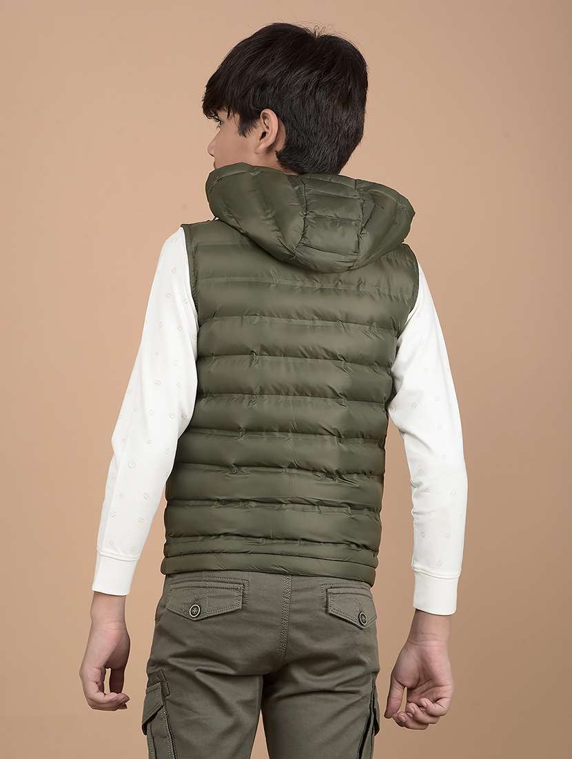 boys solid sleeveless quilted jacket - 21688313 -  Standard Image - 3