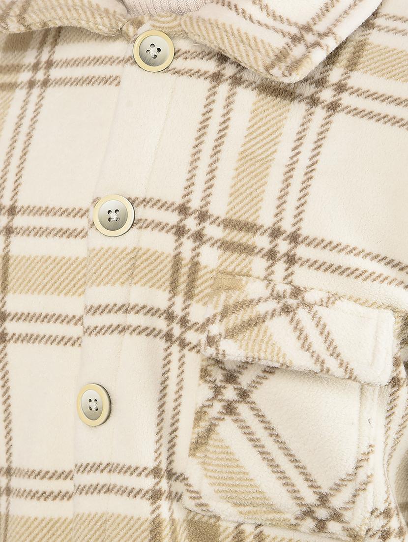 boys long sleeves checkered shacket - 21688321 - Standard Image - 5