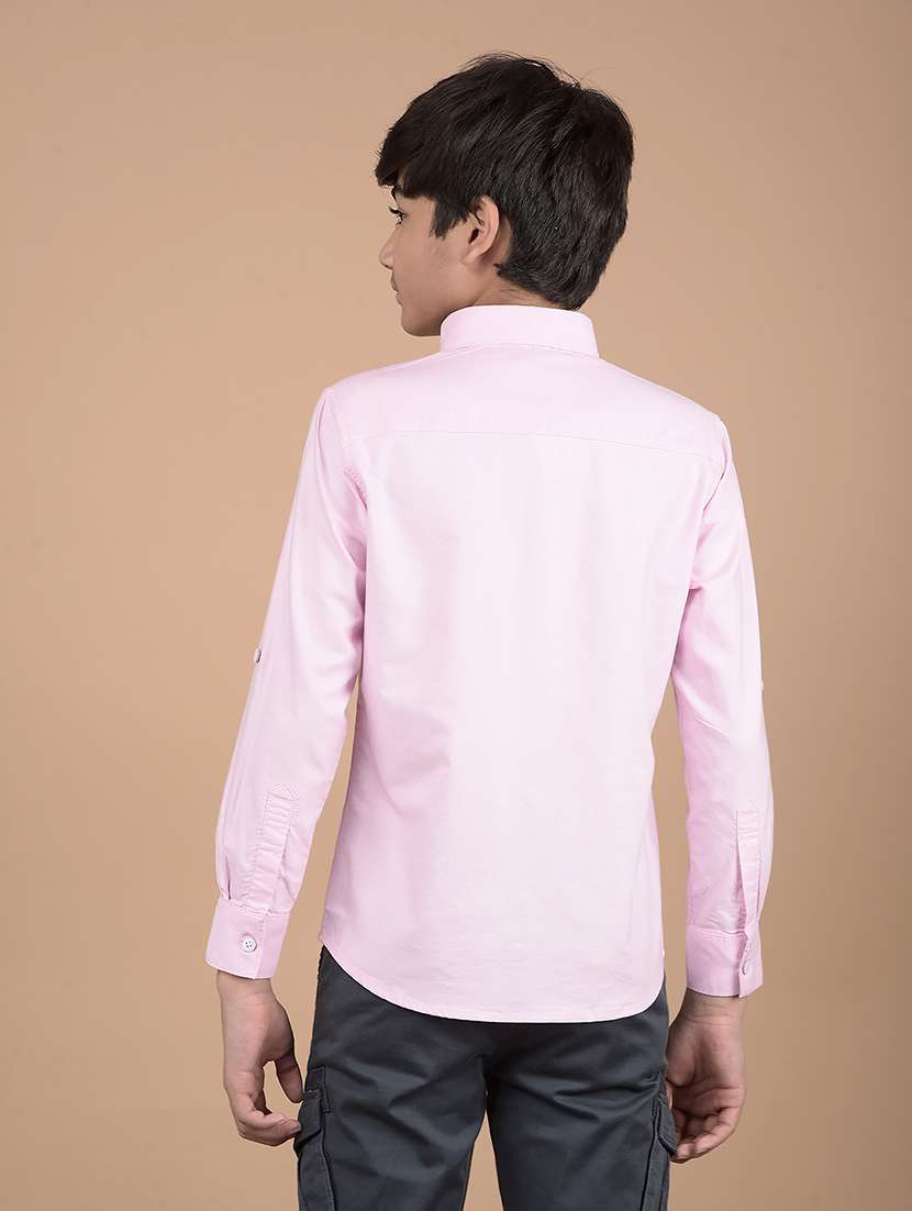boys long sleeves solid shirt - 21688323 -  Standard Image - 3