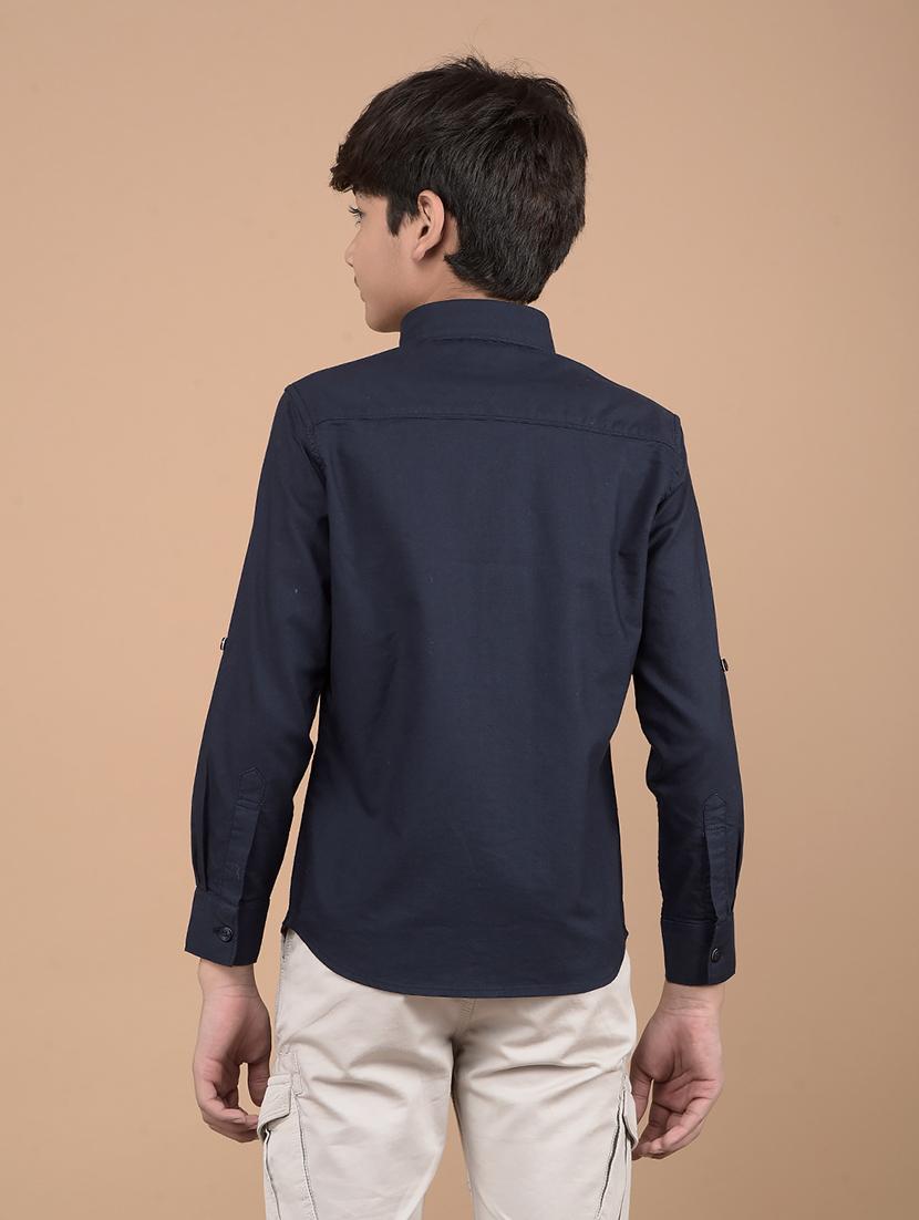 boys long sleeves solid shirt - 21688324 - Standard Image - 3