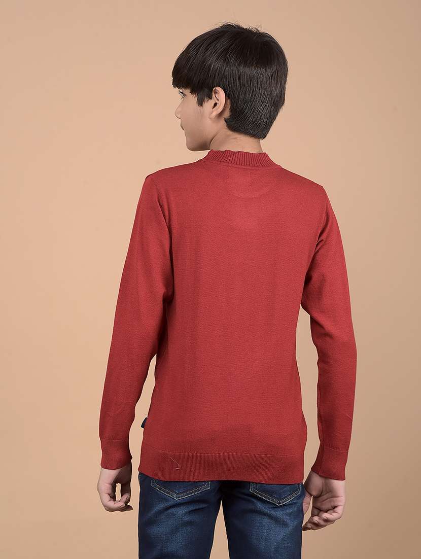 boys long sleeves solid sweater - 21688338 -  Standard Image - 3