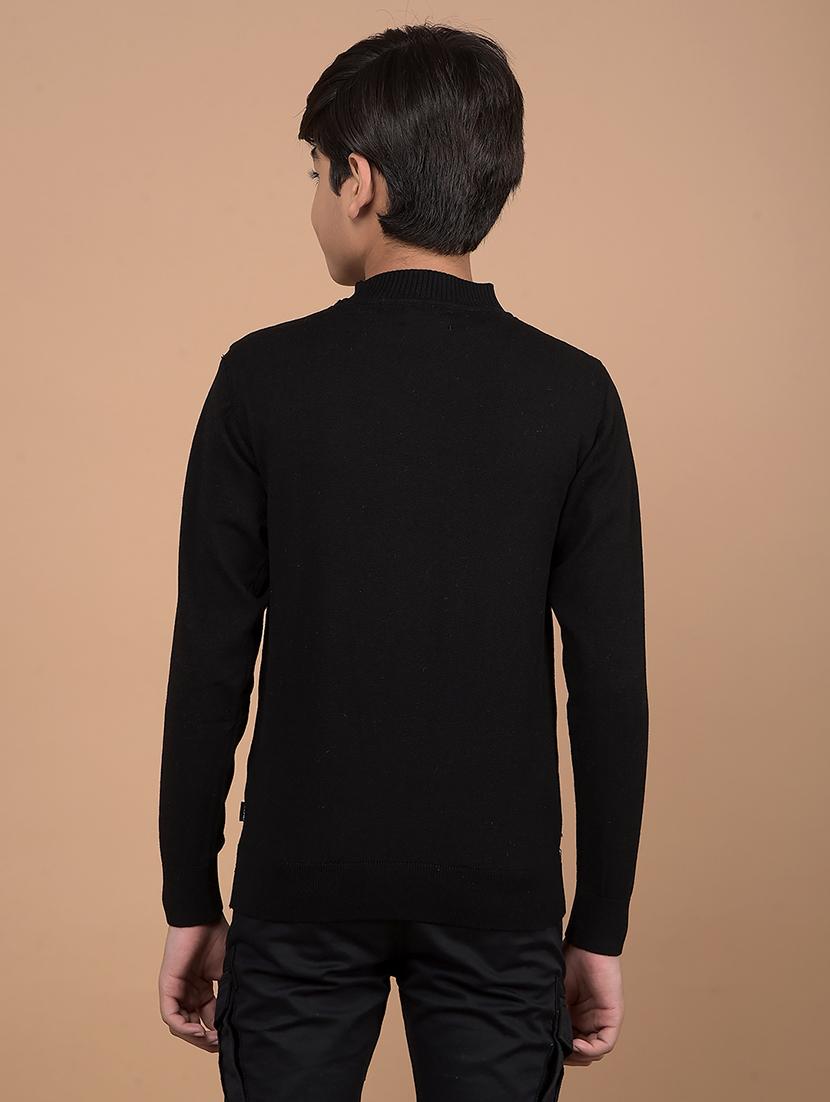 boys long sleeves solid sweater - 21688339 - Standard Image - 3