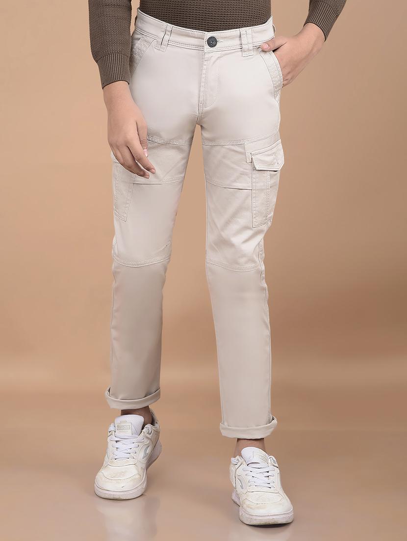 boys grey solid mid rise cargo - 21688349 - Zoom Image - 0