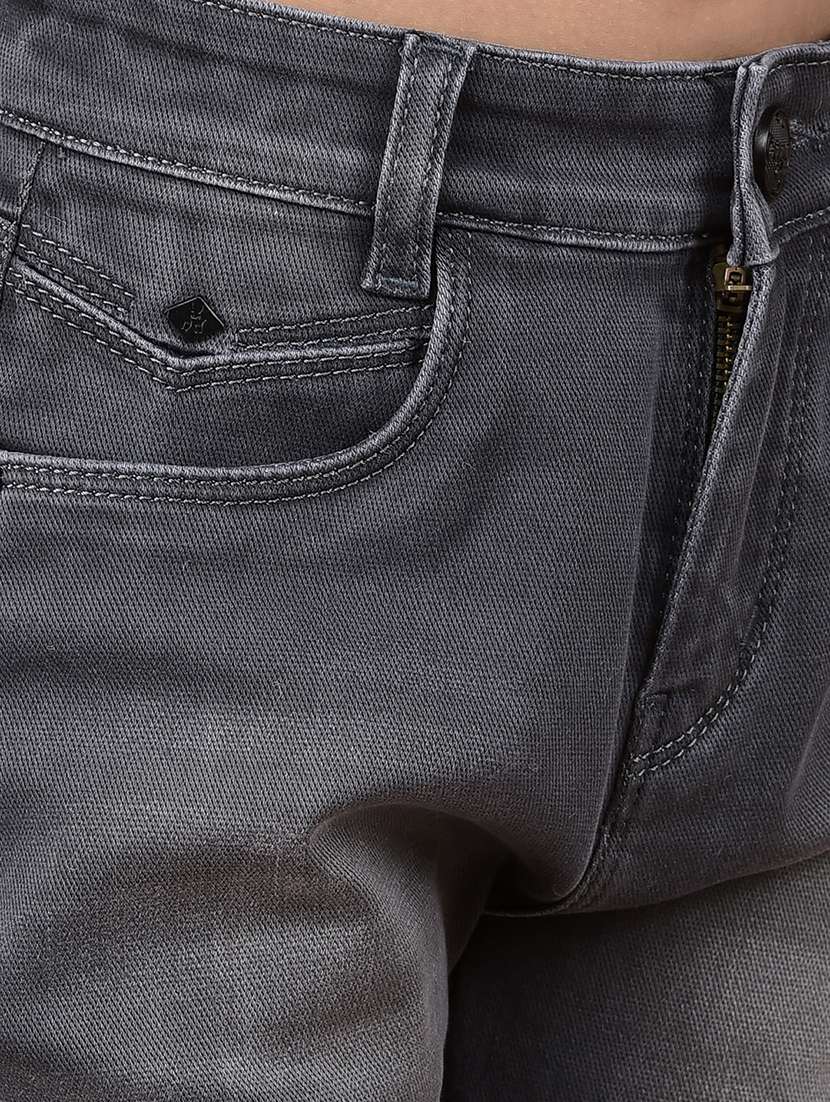 girls grey skinny fit plain jeans - 21688382 - Standard Image - 5