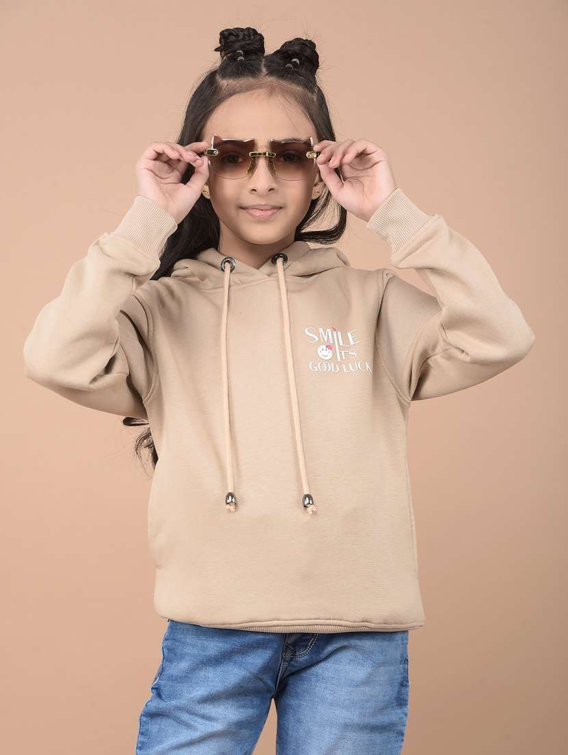 girls placement print long sleeve sweatshirts