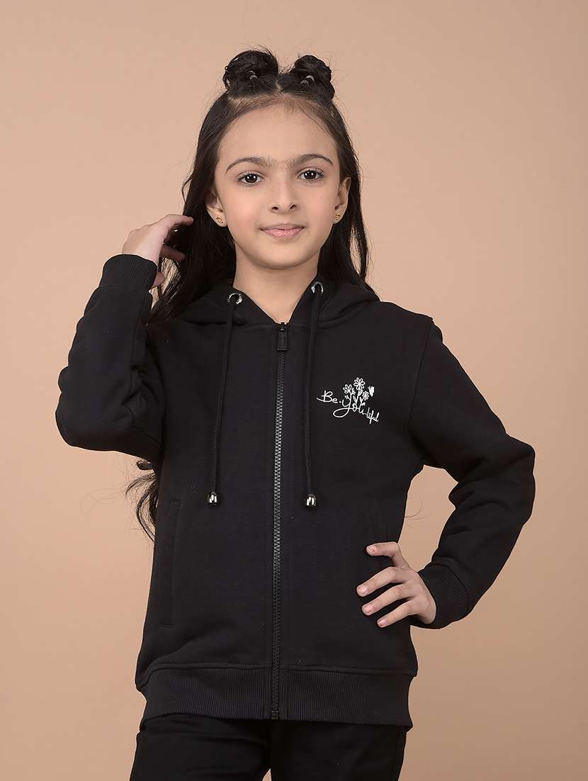 girls placement print long sleeve sweatshirts