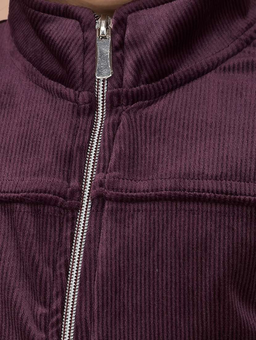 girls purple solid long sleeve sweatshirt - 21688440 - Standard Image - 5
