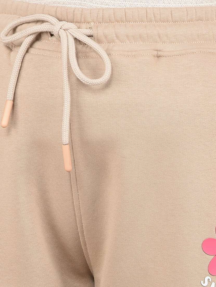 girls beige solid track pants - 21688449 - Standard Image - 5