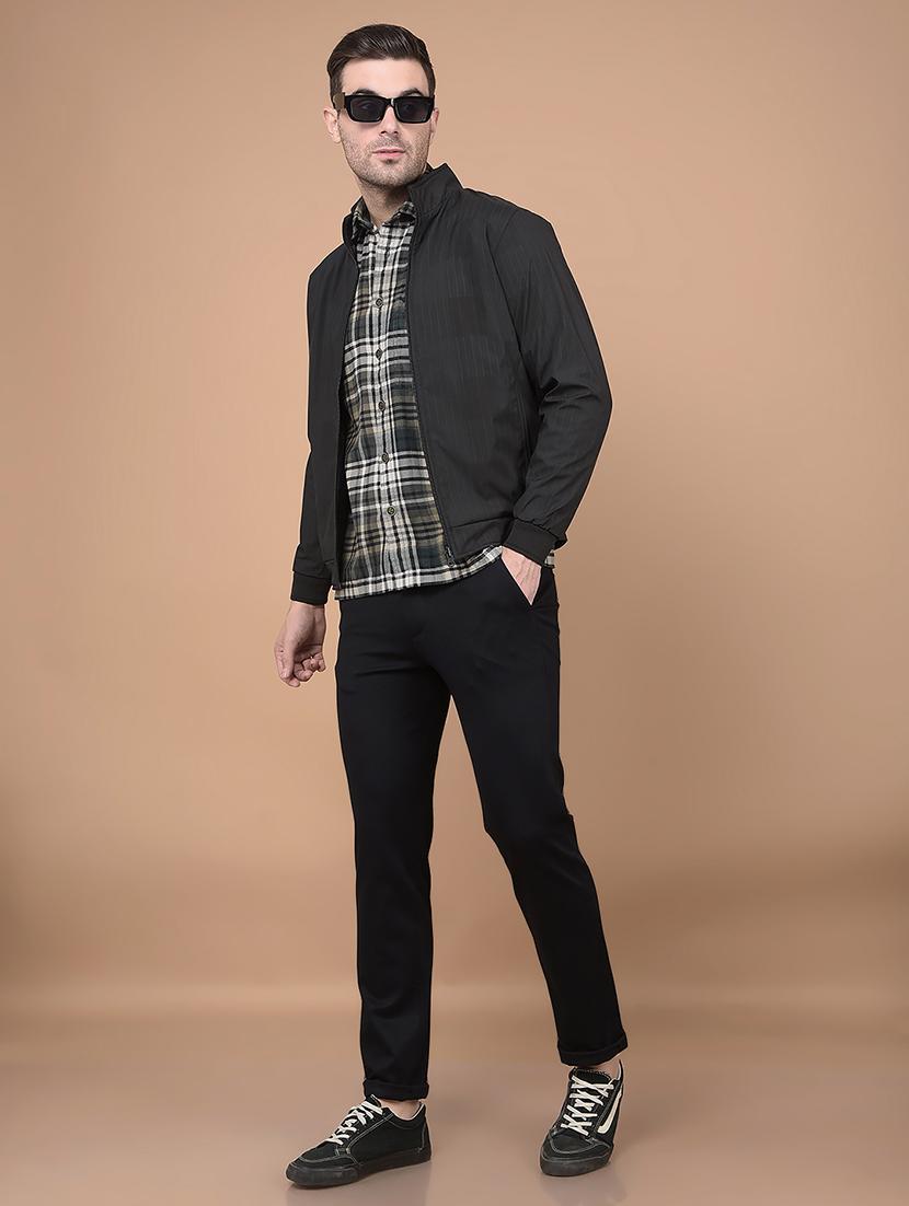 men long sleeves printed casual jacket - 21688462 - Standard Image - 3
