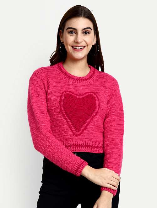 women round neck long sleeve pullover - 21688469 - Standard Image - 0