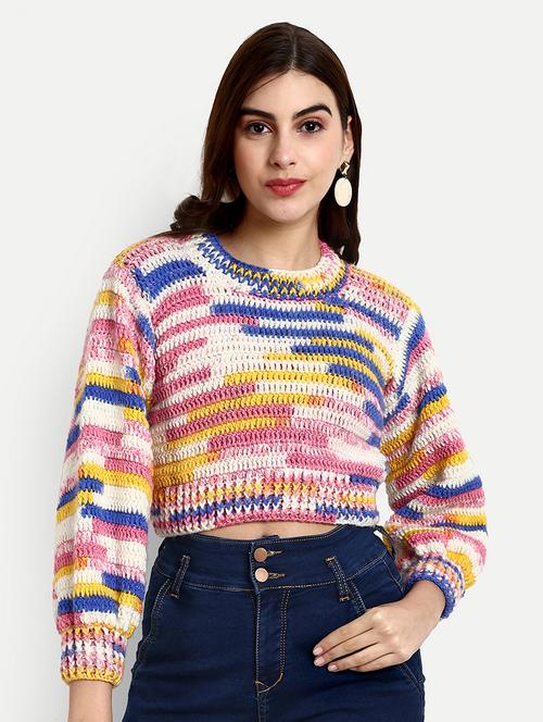women round neck long sleeve pullover - 21688478 - Standard Image - 0