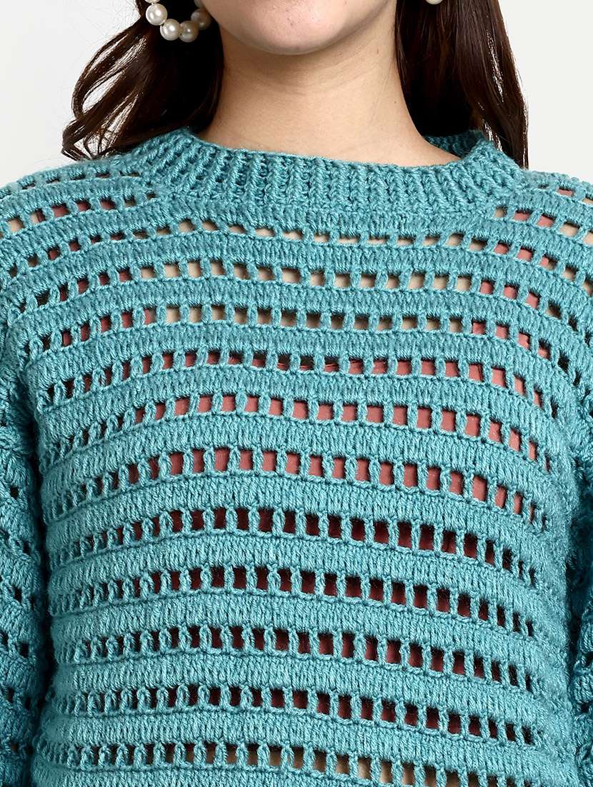 women round neck long sleeve pullover - 21688480 -  Standard Image - 5