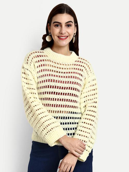 women round neck long sleeve pullover - 21688481 - Standard Image - 0