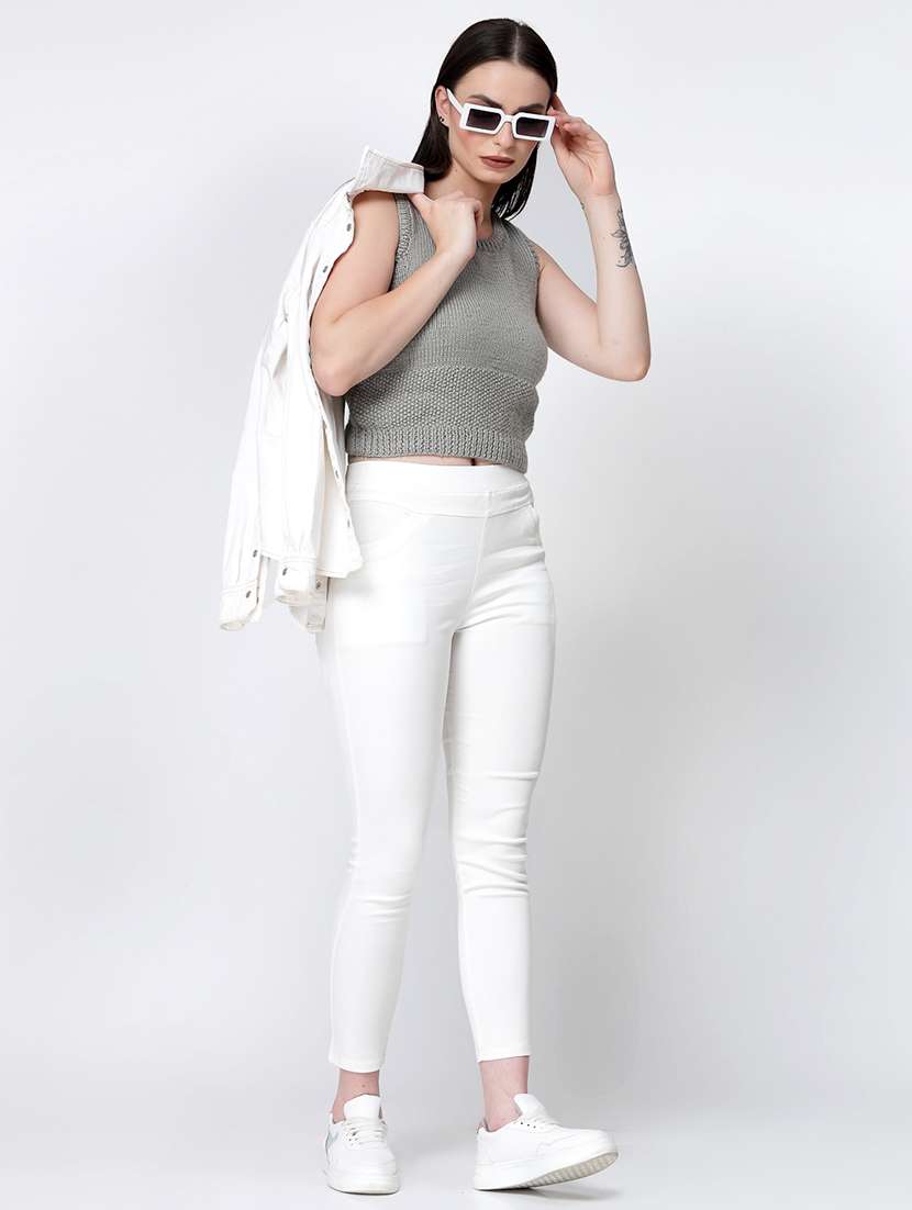 women aceylic sleeveless pullover - 21688483 - Standard Image - 3