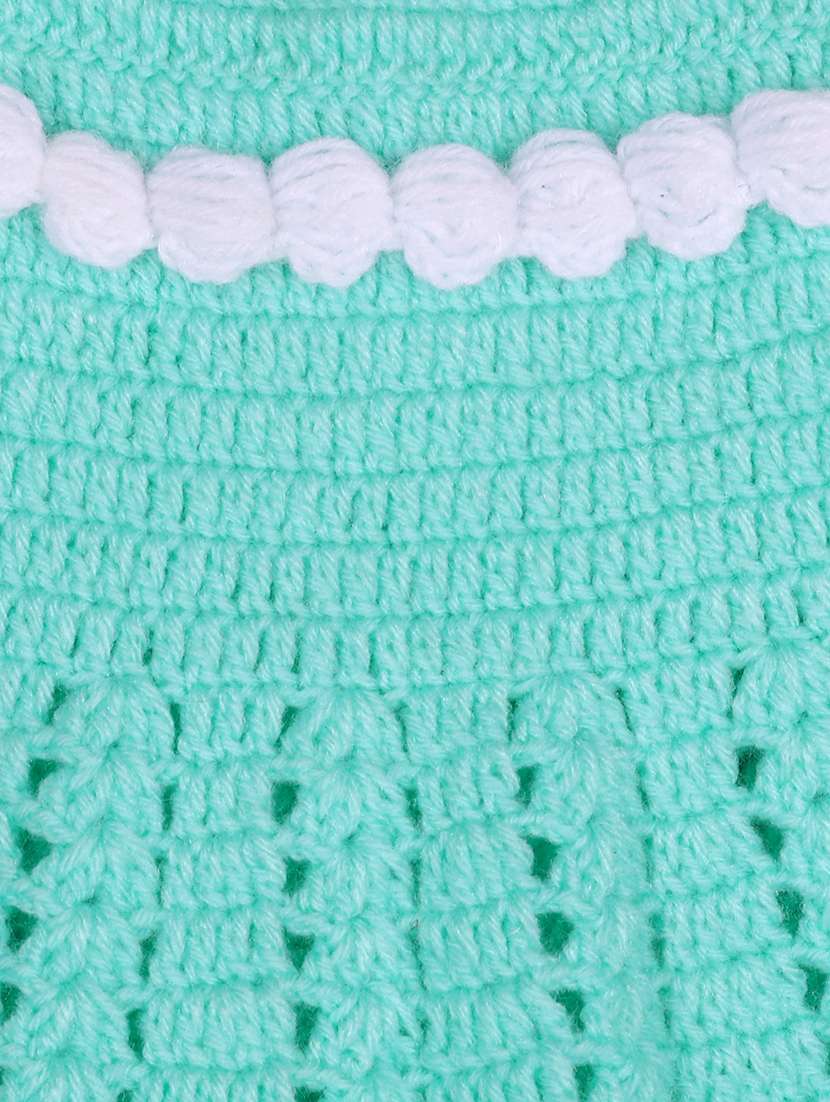 gilrs self design frock with cap & socks - 21688493 -  Standard Image - 5