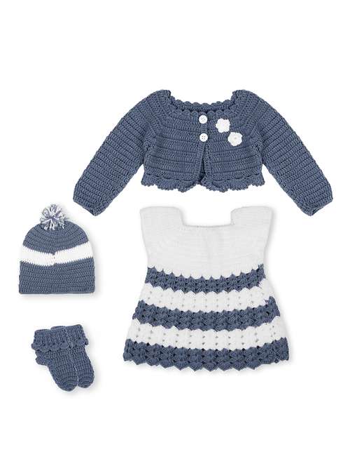 girl self design frock set with shrug - 21688496 -  Standard Image - 0