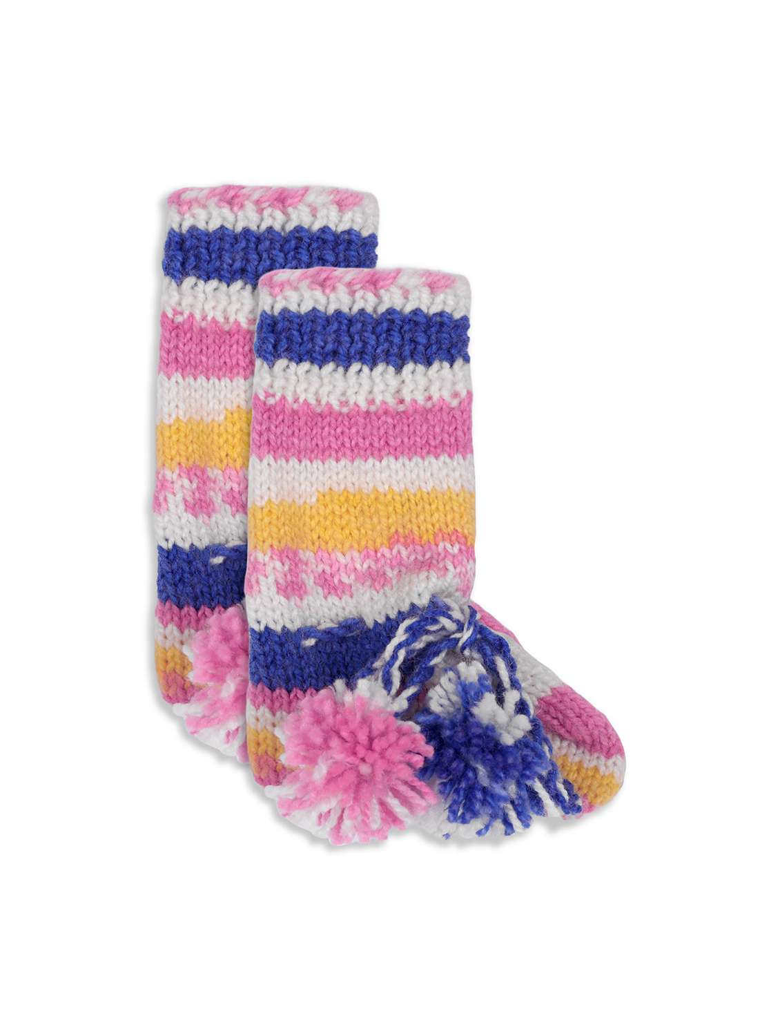 girls self design frock with cap & socks set - 21688498 -  Standard Image - 3