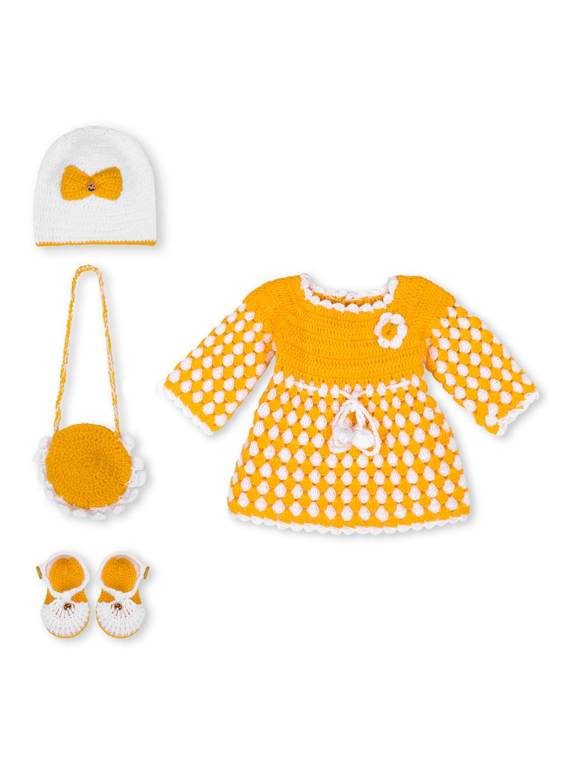 girls self design frock set combo with sling bag - 21688503 -  Zoom Image - 0