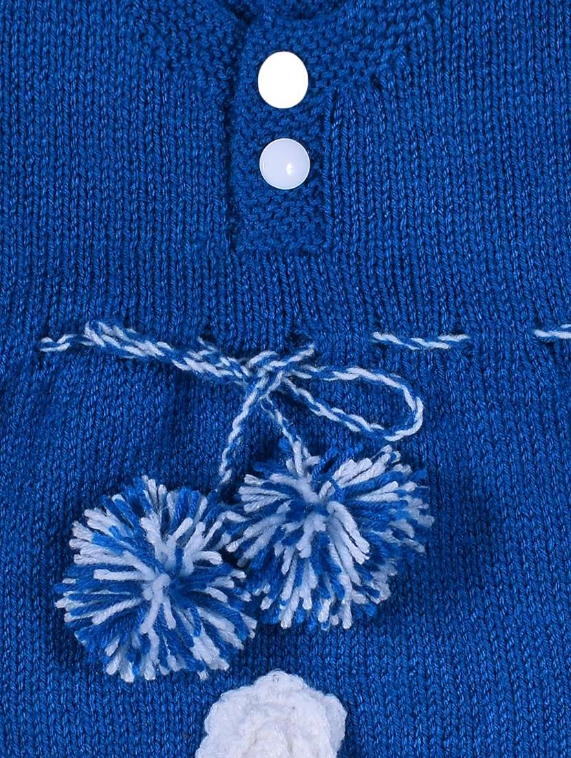 girls self design frock with cap & socks sets - 21688509 -  Standard Image - 5