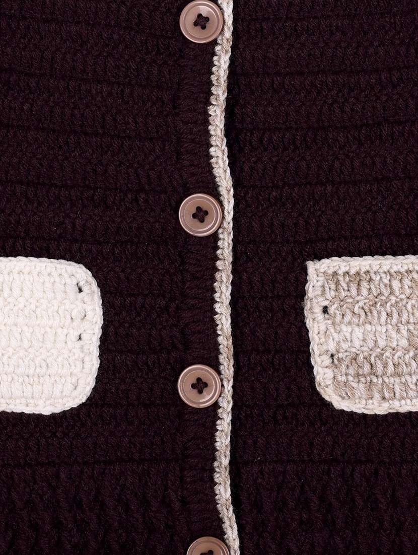 handmade crochet knitted pyjamas sweater set with cap and shoes - 21688526 - Standard Image - 5
