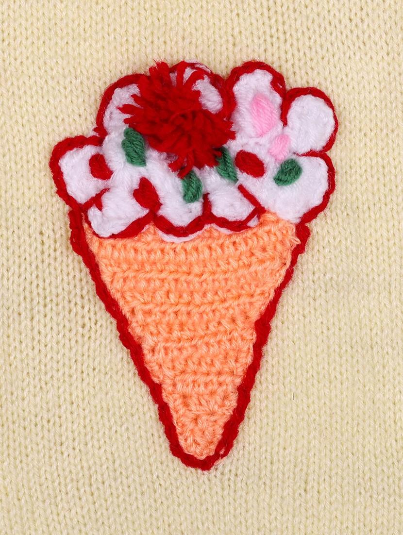 handmade crochet knitted pyjamas sweater cord set with cap and shoes - 21688534 - Standard Image - 5