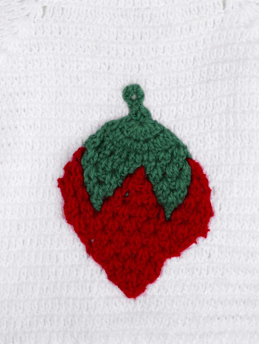 handmade crochet knitted pyjamas sweater cord set with cap and shoes - 21688537 - Standard Image - 5