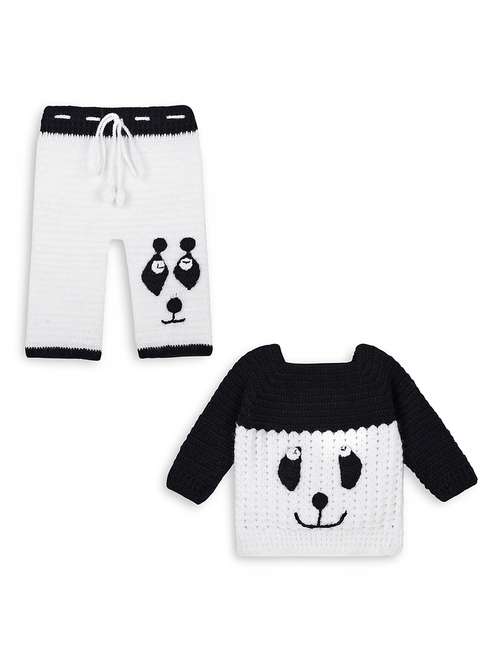 girls white self design full length set - 21688549 - Standard Image - 0