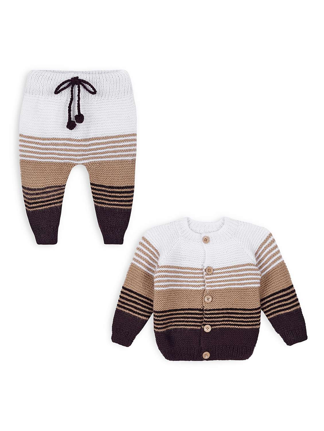 girls striped long sleeve full length set - 21688550 -  Zoom Image - 0