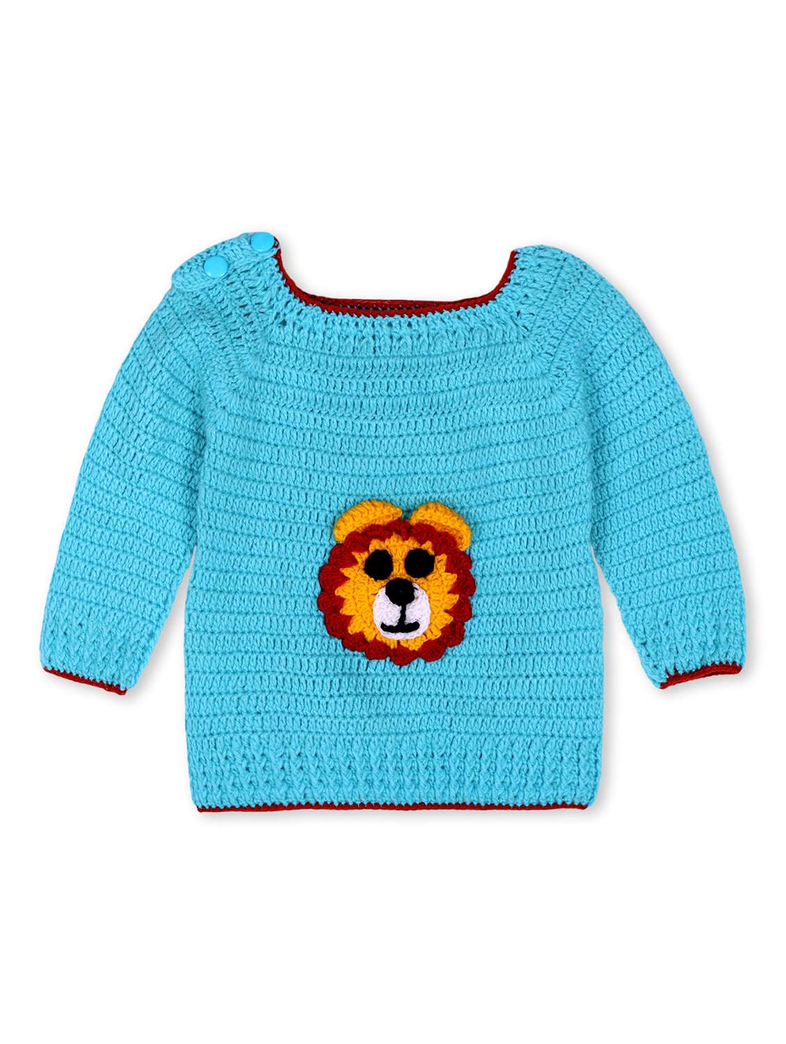 girls self design long sleeve sweater - 21688565 - Zoom Image - 0
