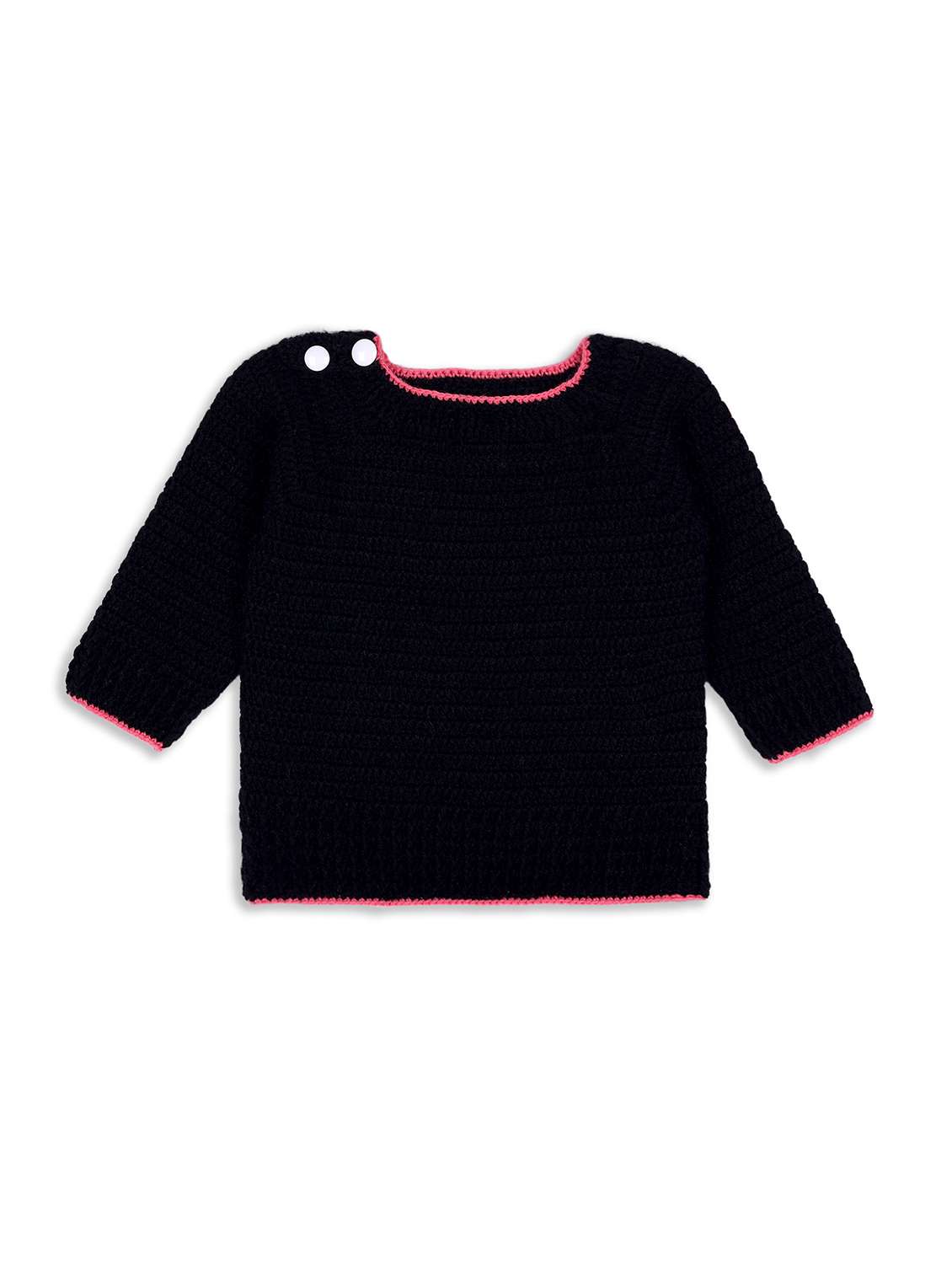girls self design long sleeve sweater - 21688567 -  Zoom Image - 0