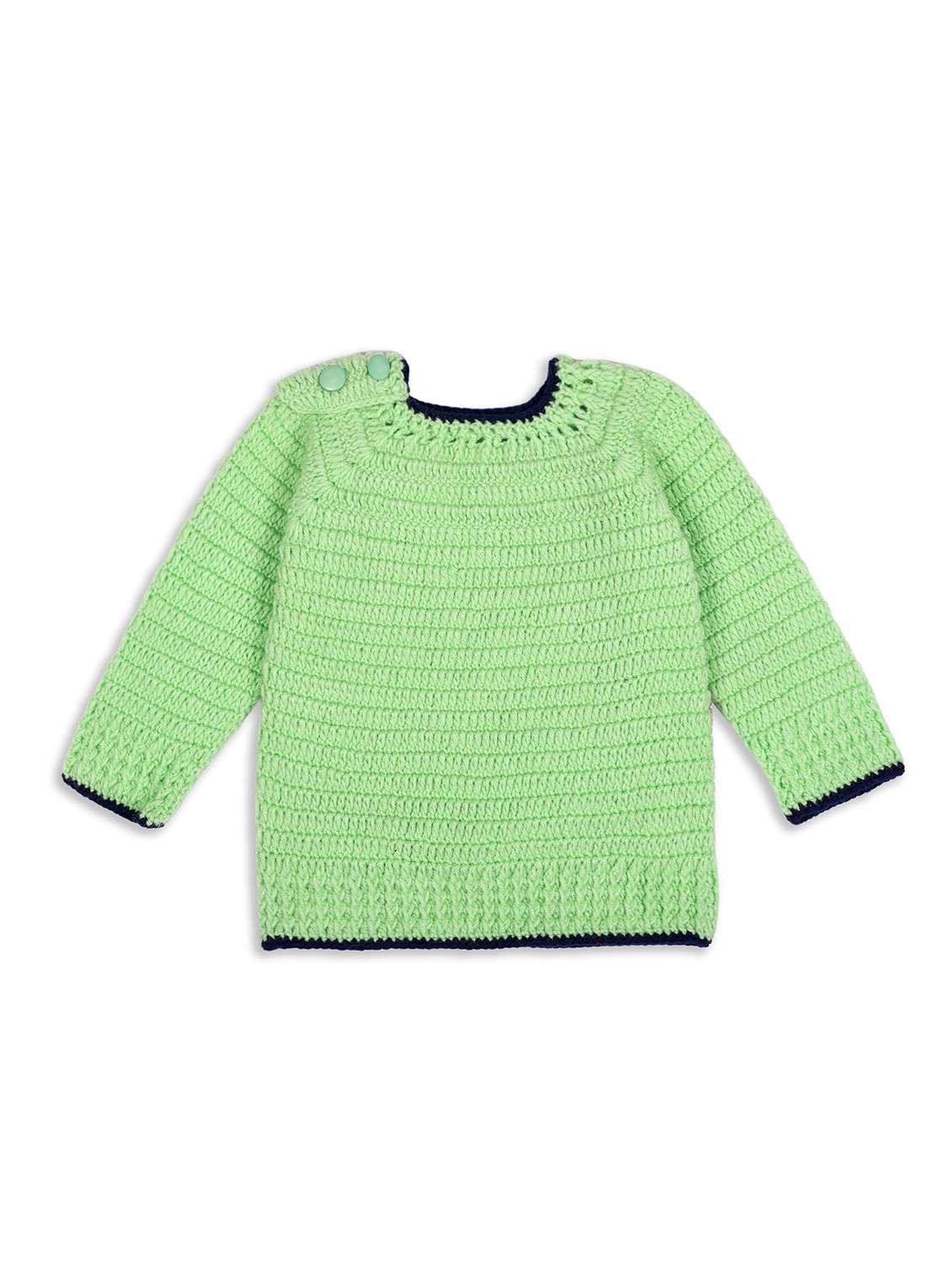 girls self design long sleeve sweater