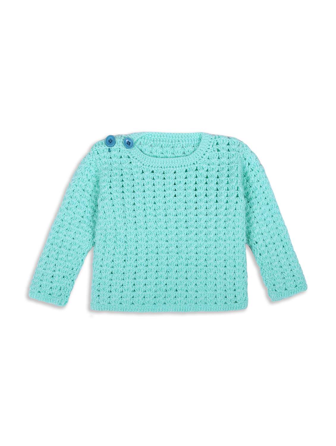 girls self design long sleeve sweater - 21688569 - Zoom Image - 0