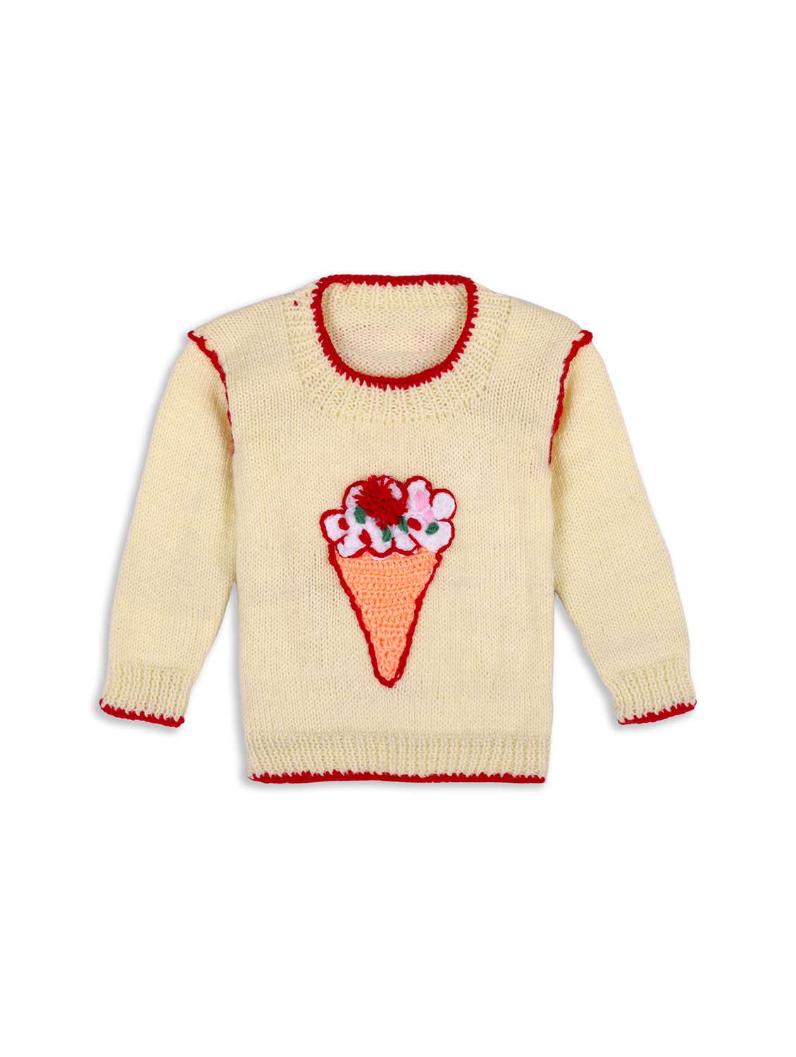 girls self design long sleeve sweater - 21688578 - Zoom Image - 0