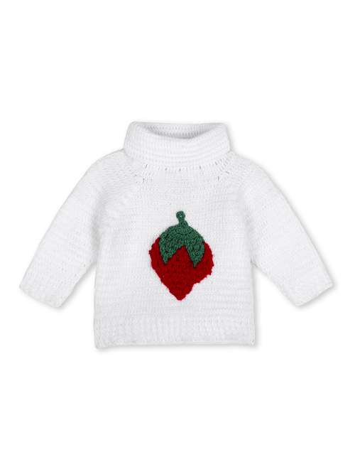 girls self design long sleeve sweater - 21688580 - Standard Image - 0
